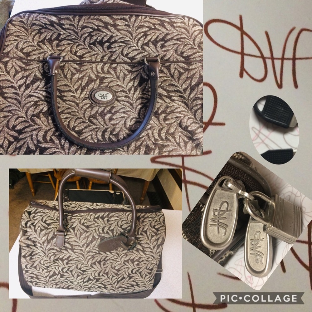 DVF OVERNIGHT/WEEKENDER TRAVEL BAG.